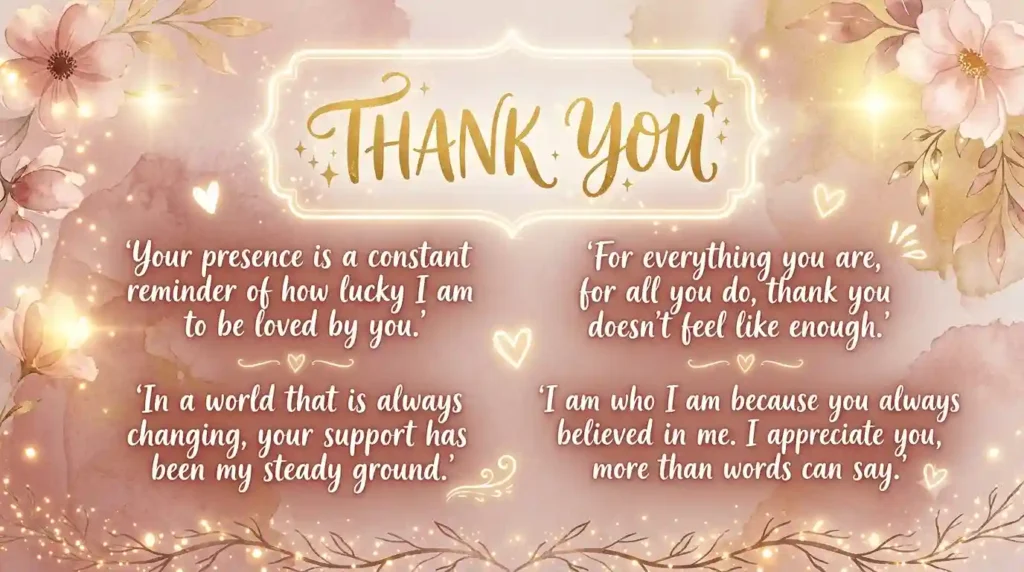 Thank You Messages for a Loved One