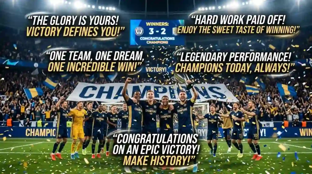 Unique Football Victory Wishes