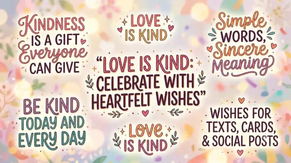 Unique Love Is Kind Day Wishes