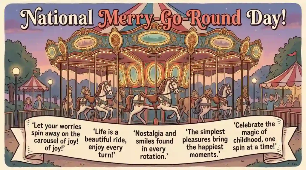 Unique National Merry-Go-Round Day Wishes