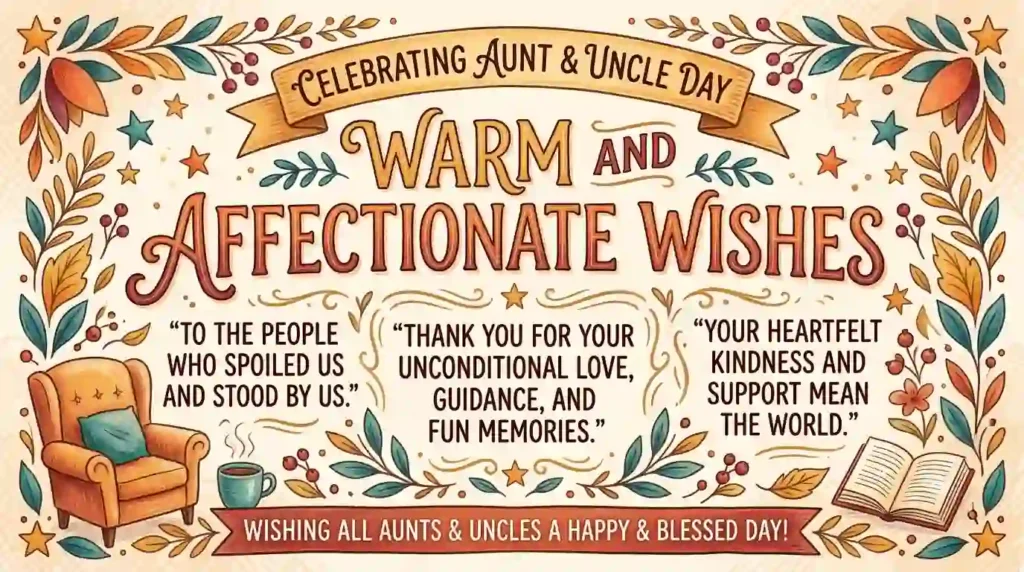 Warm and Affectionate Aunt and Uncle Day Wishes