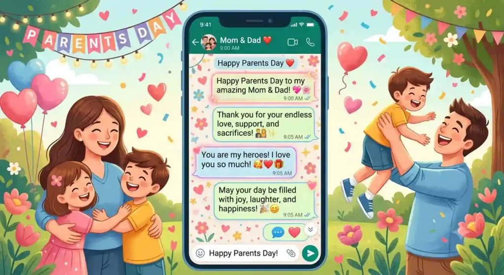 WhatsApp Messages for Parents Day