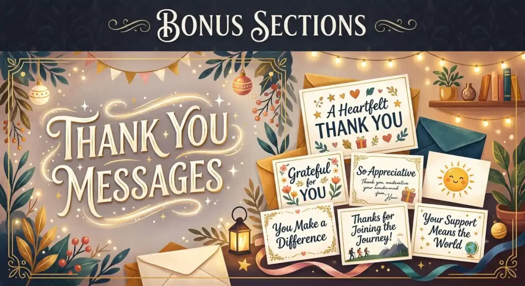 Bonus Sections