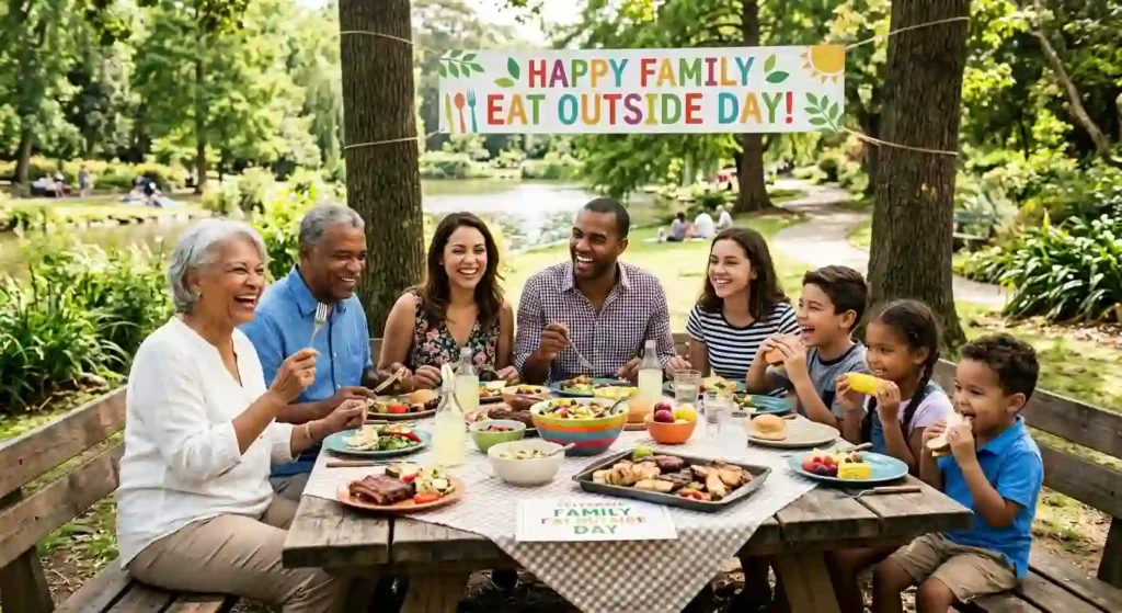 Family IEat Outside Day Wishes