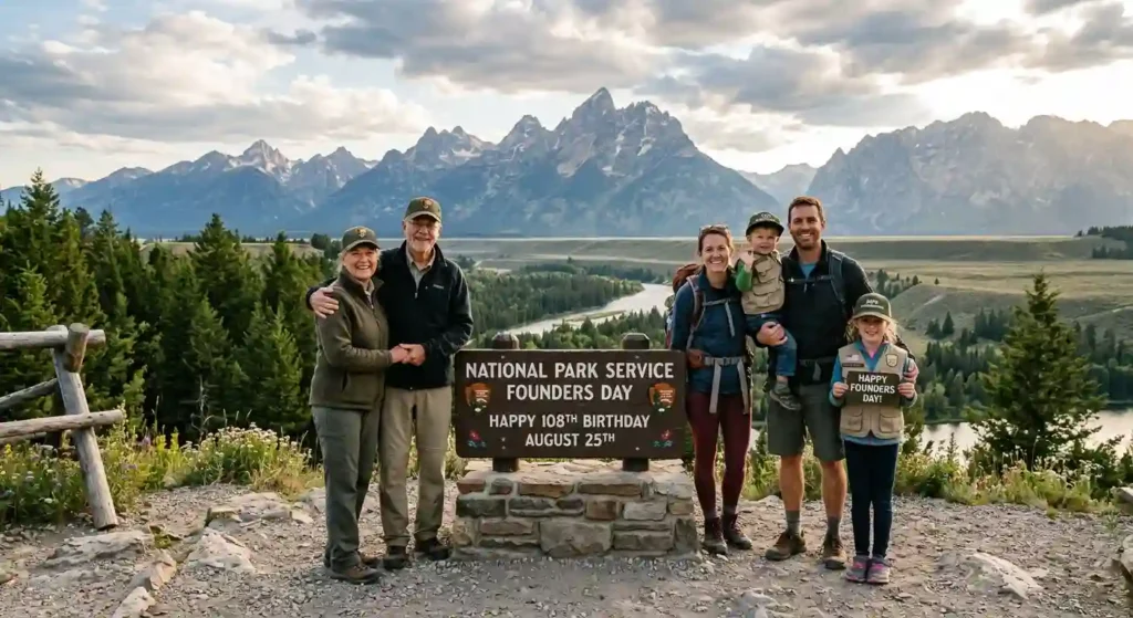Family National Park Service Founders Day Wishes