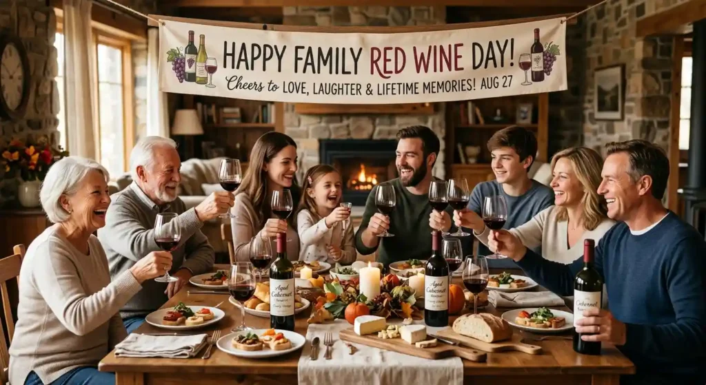 Family Red Wine Day Wishes