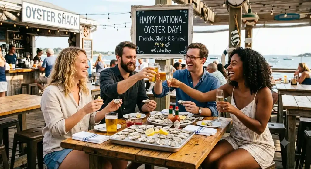 Friends National Oyster Day Wishes