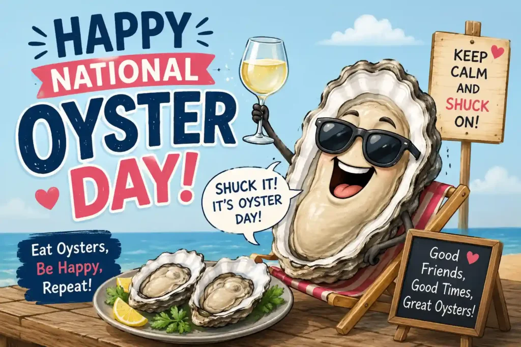 Funny National Oyster Day Wishes
