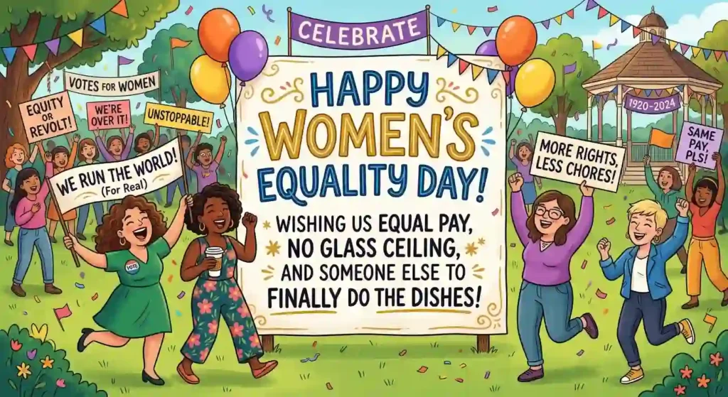 Funny Women’s Equality Day Wishes