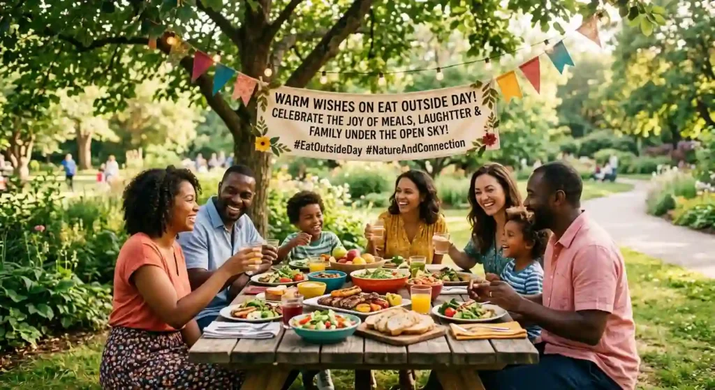 Heartfelt IEat Outside Day Wishes