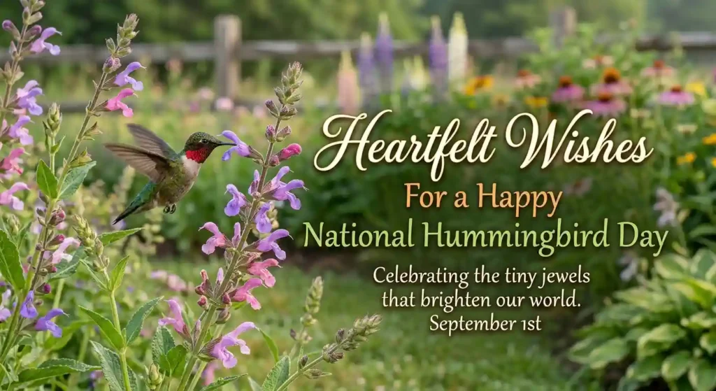 Heartfelt National Hummingbird Day Wishes
