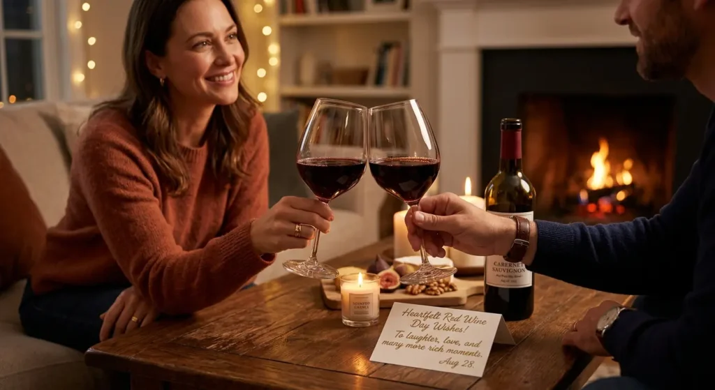 Heartfelt Red Wine Day Wishes