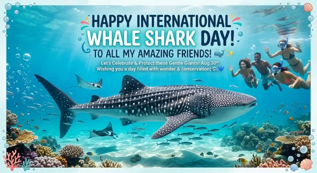 International Whale Shark Day Wishes for Friends