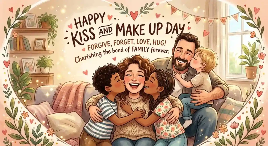 Kiss and Make Up Day Wishes for Family