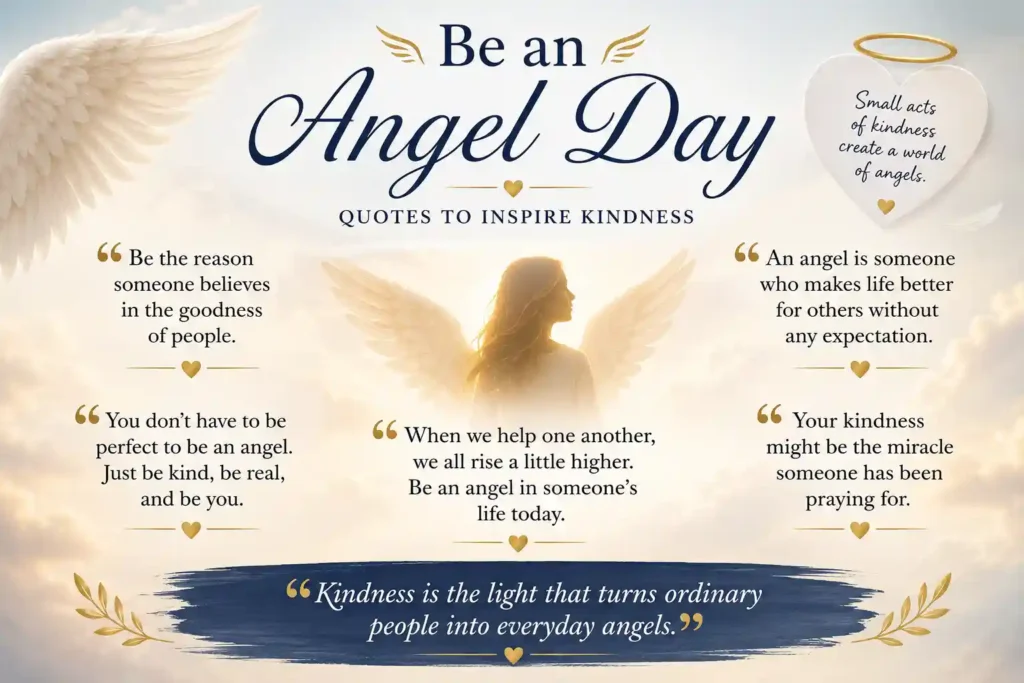Meaningful Be an Angel Day Quotes