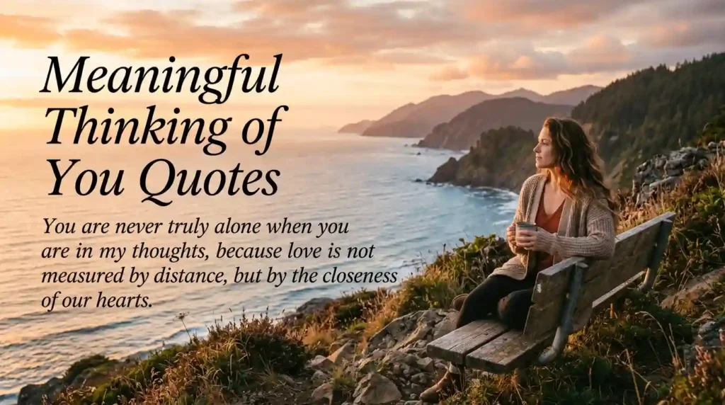 Meaningful Thinking of You Quotes