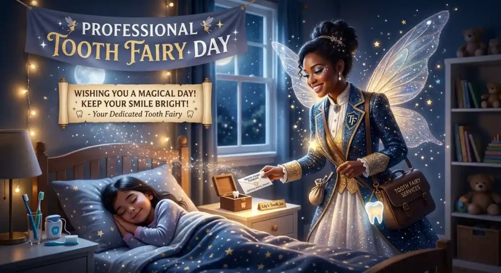 Professional Tooth Fairy Day Wishes 
