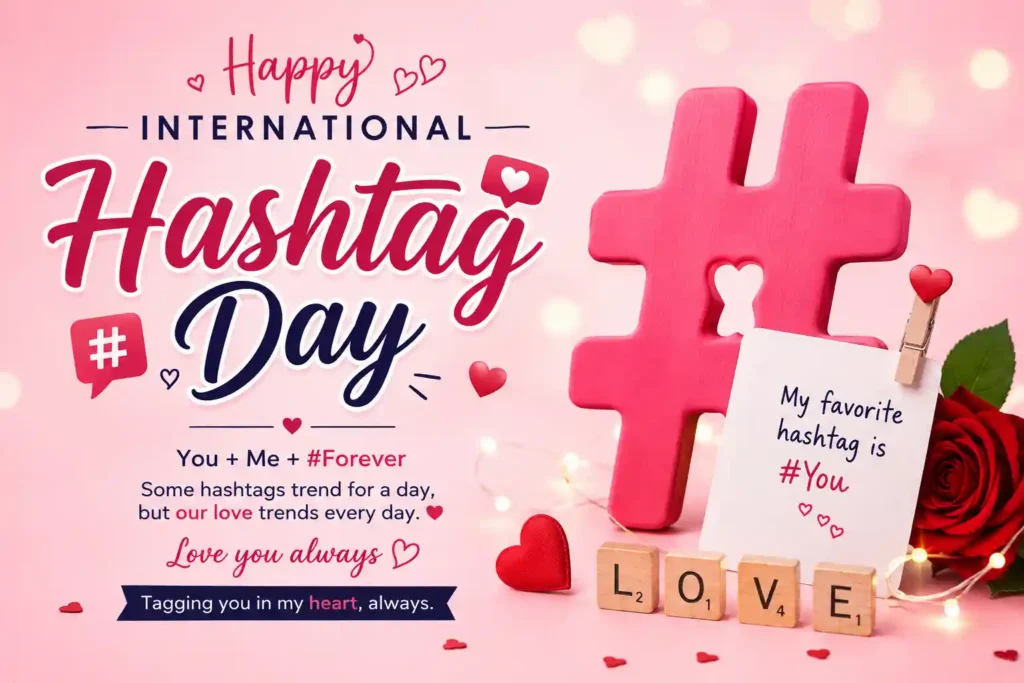 Romantic International Hashtag Day Wishes