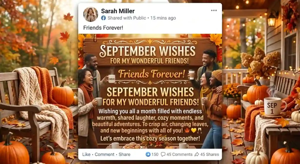 September Wishes for Friends