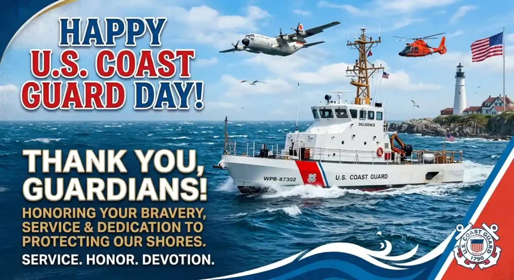 Short & Sweet U.S. Coast Guard Day Wishes