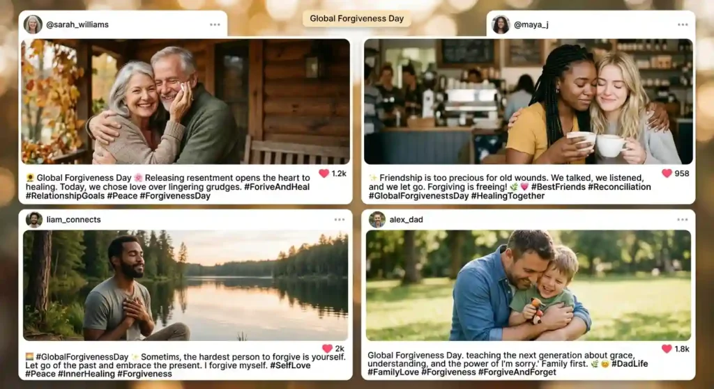 Social Media Forgiveness Day Captions