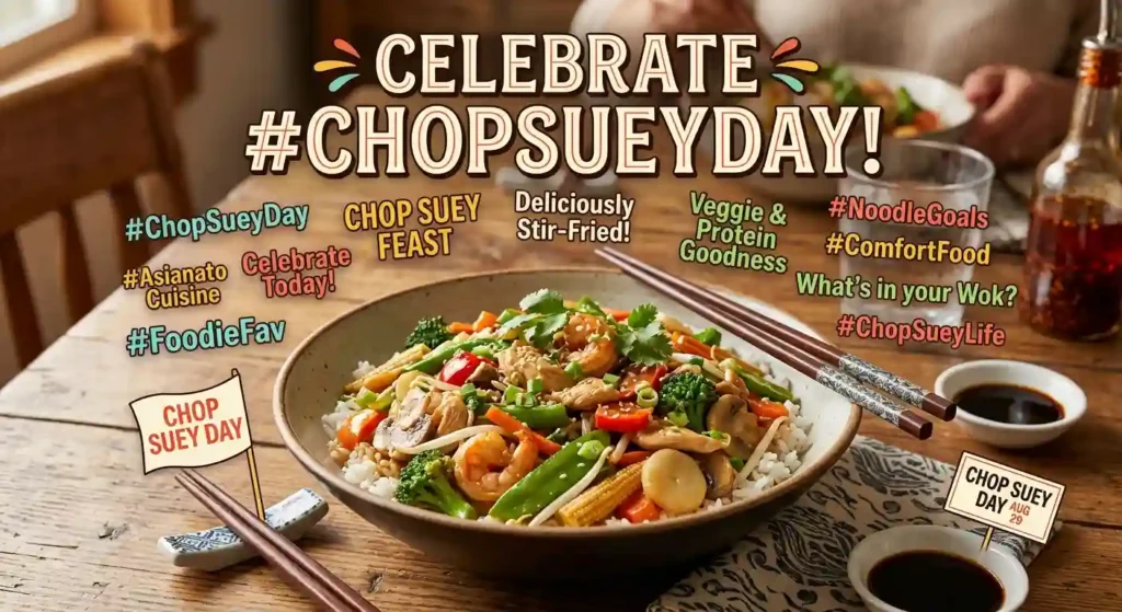 Social Media Chop Suey Day Captions
