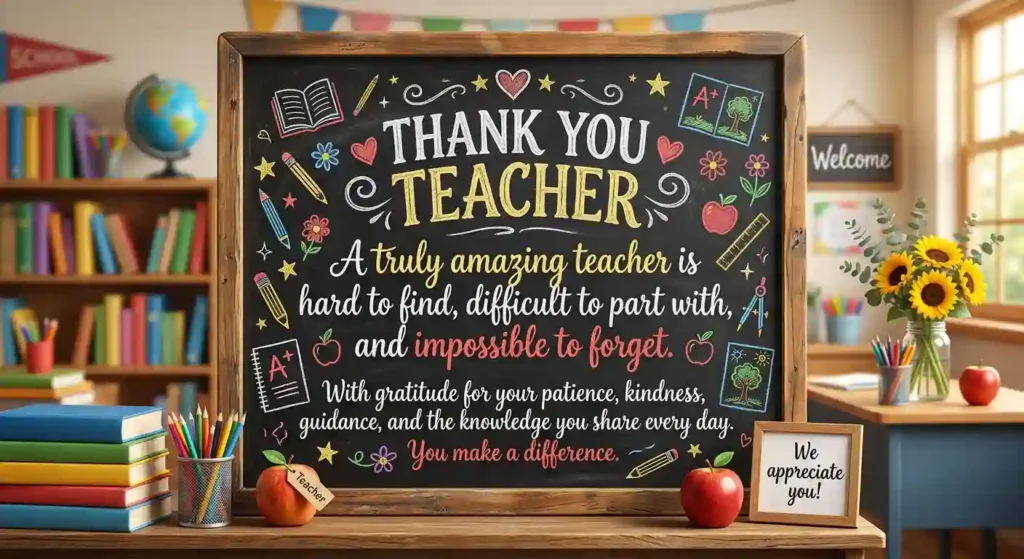 Thank You Teacher Quotes