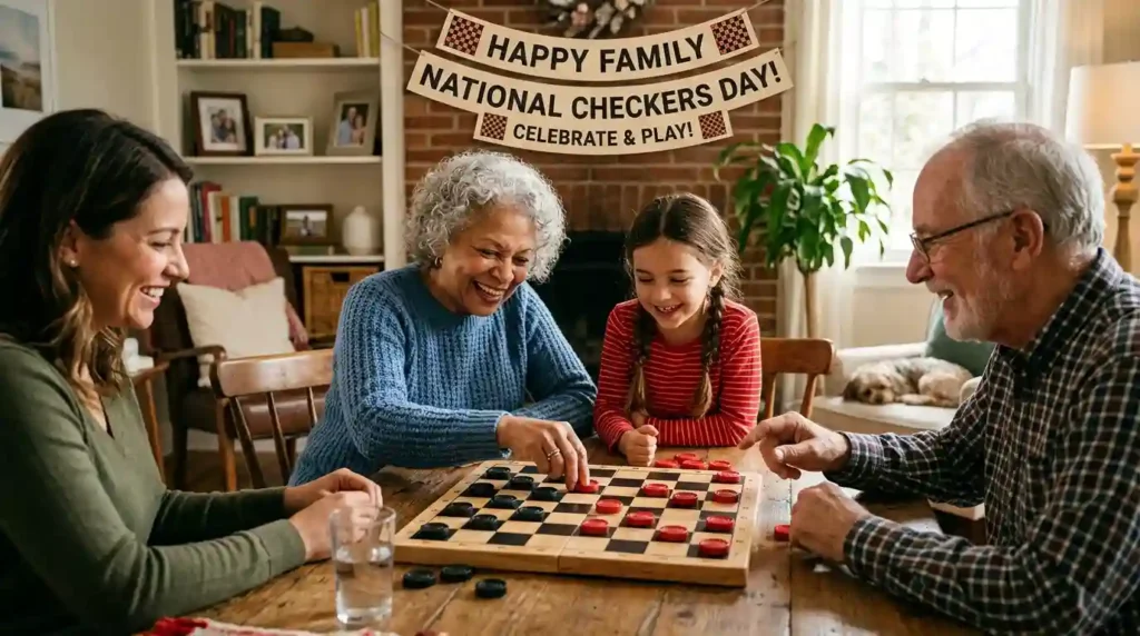 Family National Checkers Day Wishes