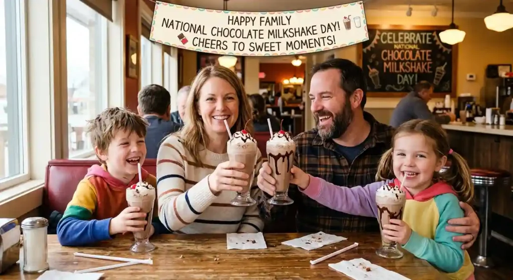 Family National Chocolate Milkshake Day Wishes