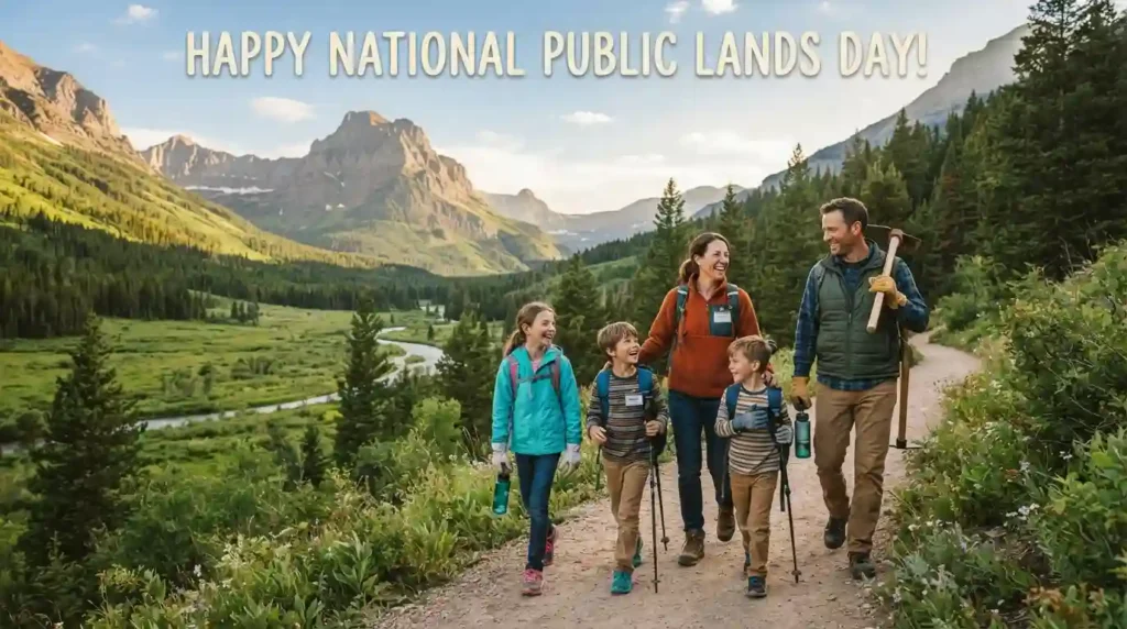 Family National Public Lands Day Wishes