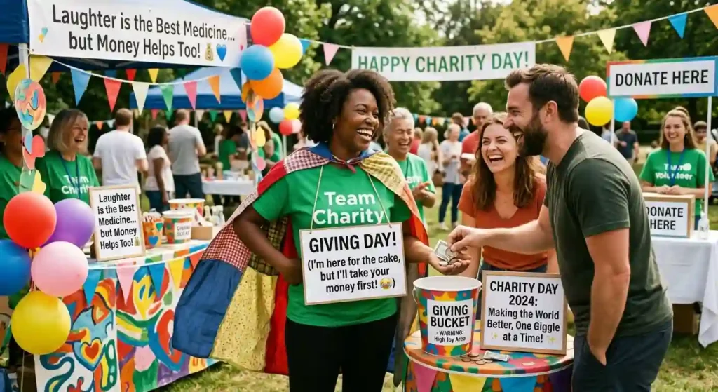 Funny Charity Day Wishes