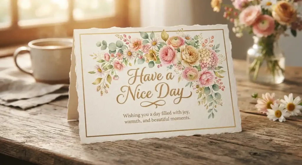 Heartfelt Have a Nice Day Wishes