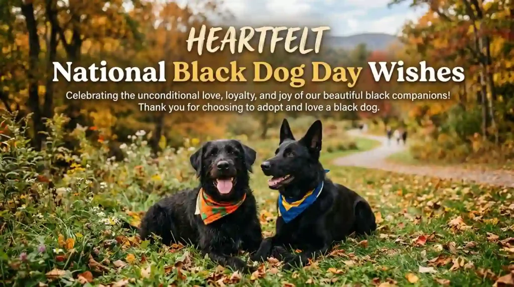 Heartfelt National Black Dog Day Wishes