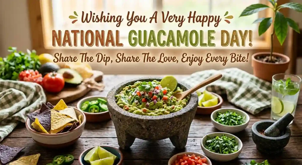 Heartfelt National Guacamole Day Wishes