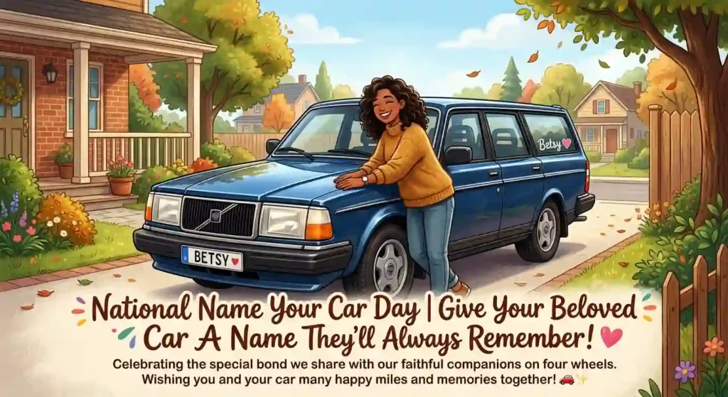 Heartfelt National Name Your Car Day Wishes