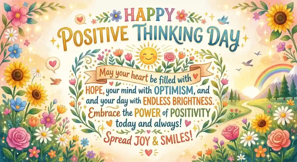Heartfelt Positive Thinking Day Wishes
