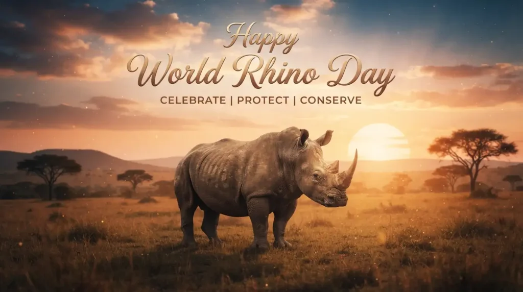 Heartfelt World Rhino Day Wishes