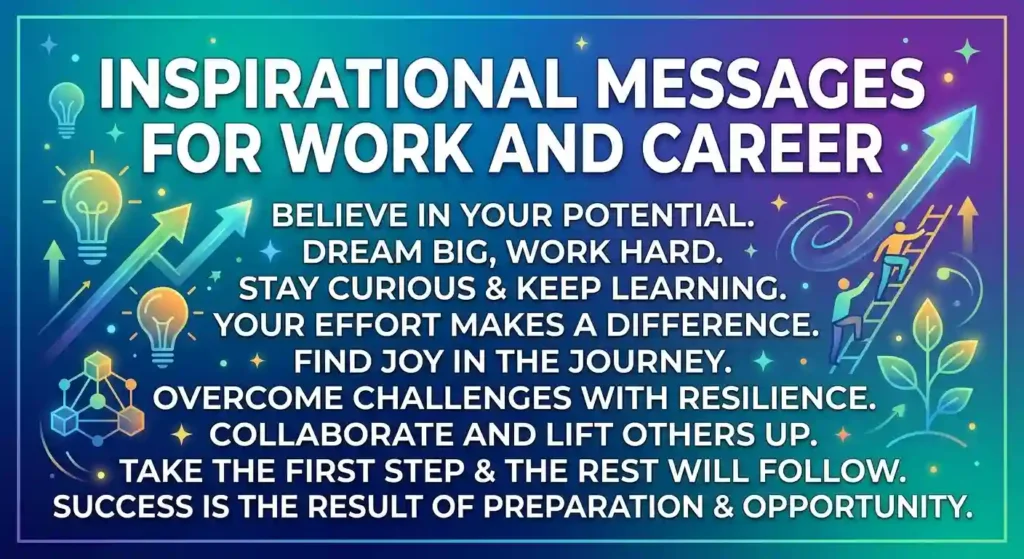 Inspirational Messages for Work and Career