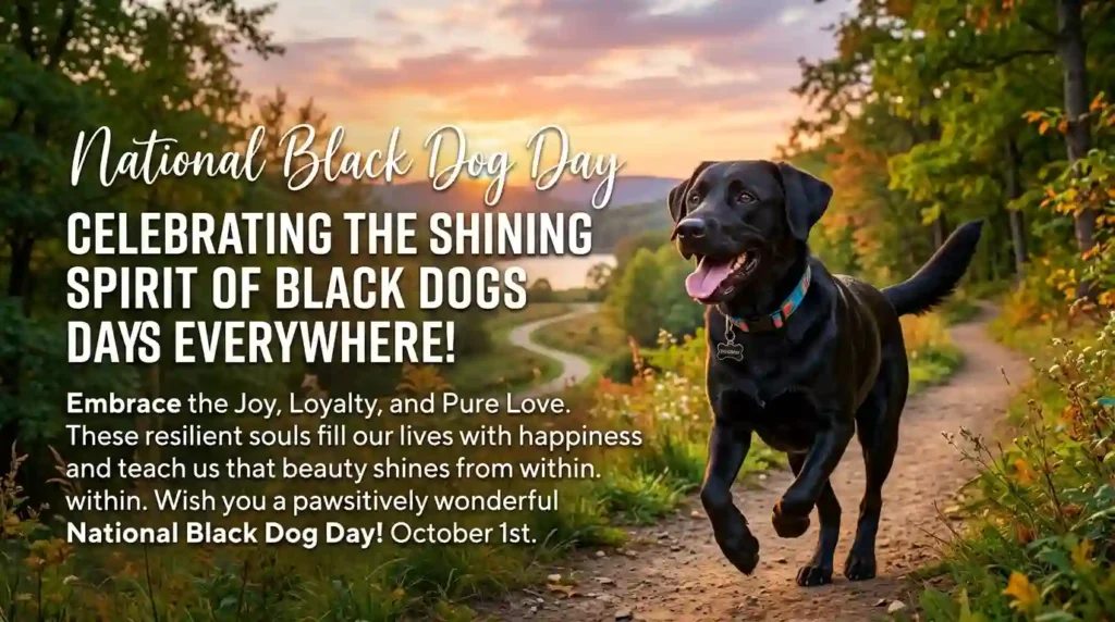 Inspirational National Black Dog Day Wishes