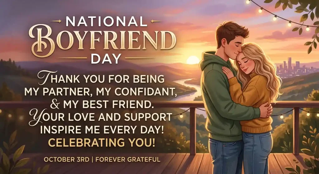 Inspirational National Boyfriend Day Wishes