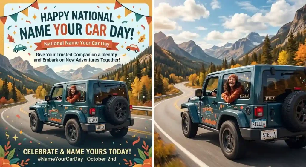 Inspirational National Name Your Car Day Wishes