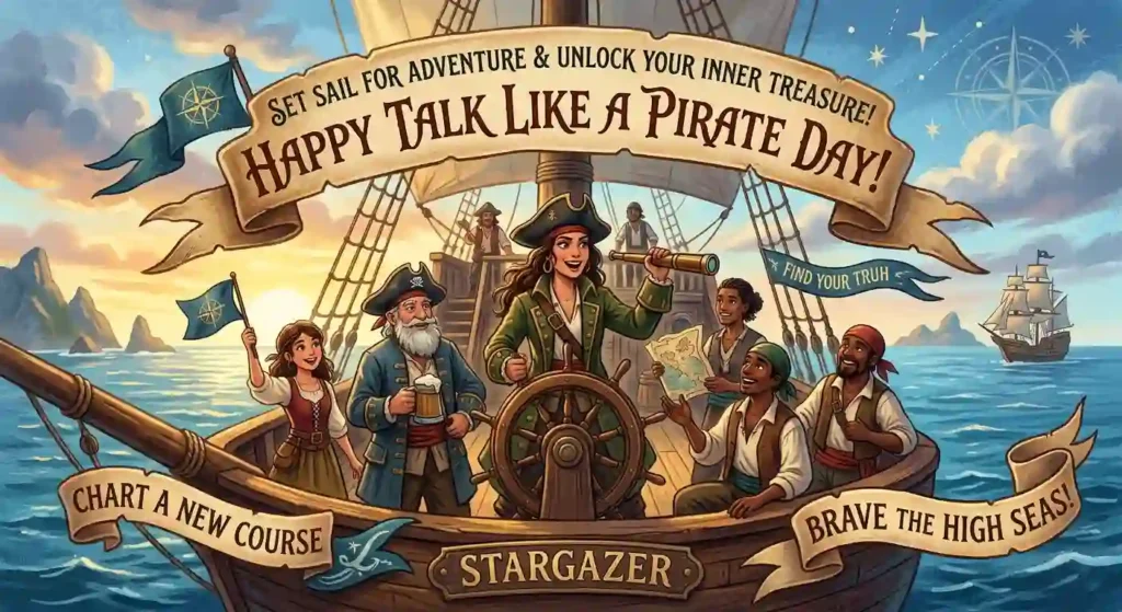 Inspirational Talk Like a Pirate Day Wishes