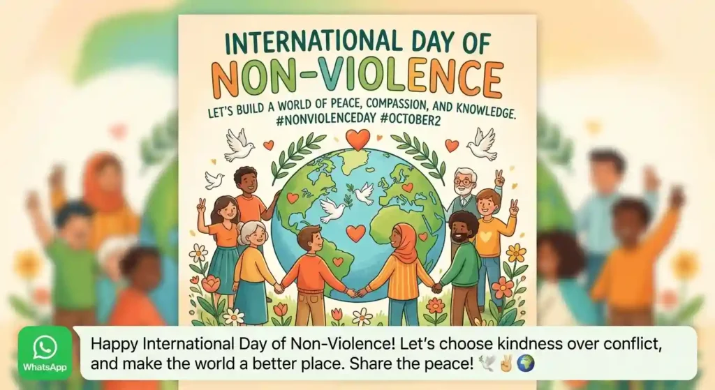 International Day of Non-Violence WhatsApp Messages