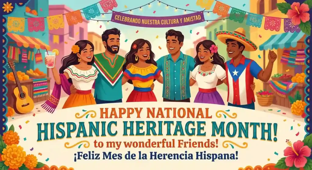 National Hispanic Heritage Month Wishes for Friends