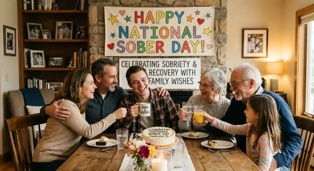 National Sober Day Wishes for Family