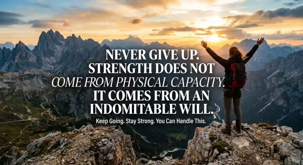 Never Give Up Quotes for Family