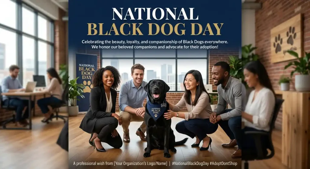 Professional National Black Dog Day Wishes