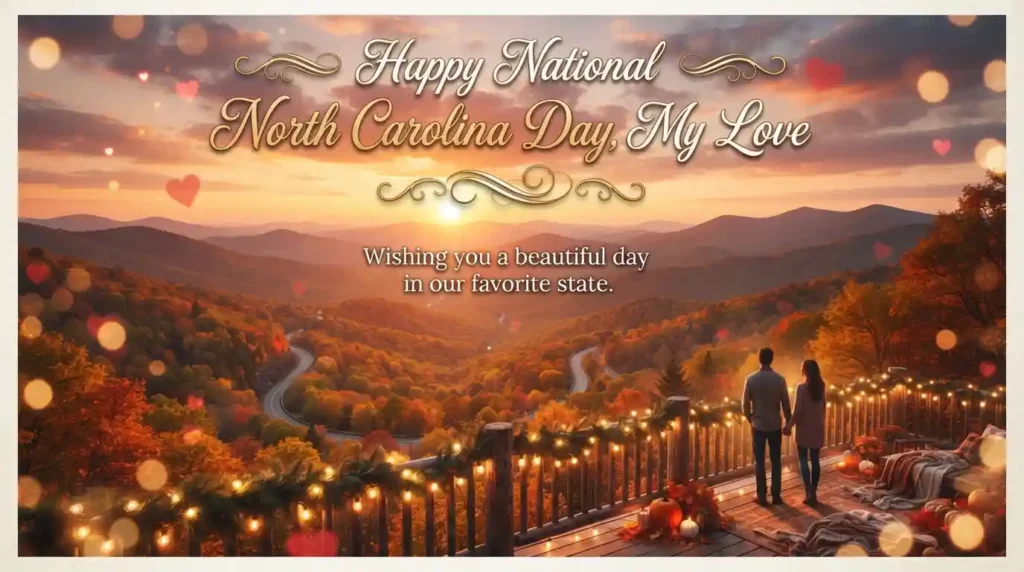 Romantic National North Carolina Day Wishes