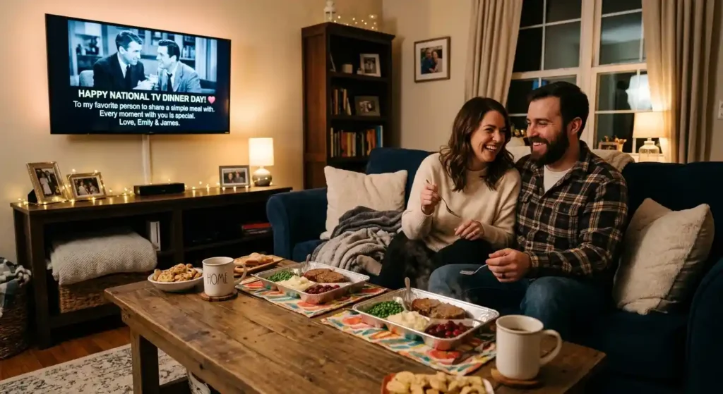Romantic National TV Dinner Day Wishes