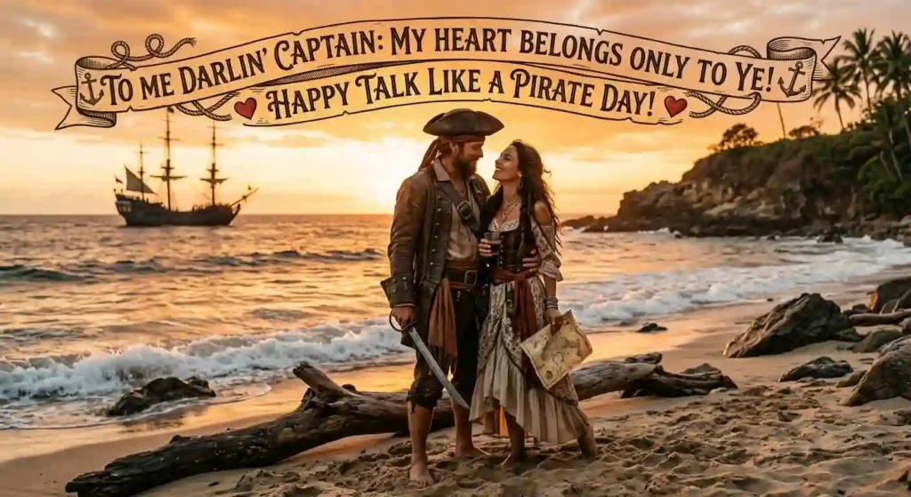 Romantic Talk Like a Pirate Day Wishes
